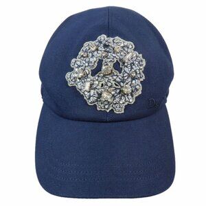 Dior Denim Tears Baseball Cap Hat Bijou Patch M Navy